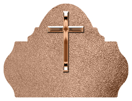 DARAY L 510 BZ SH BZ Bronze Single Cross Shimmer Bronze Background